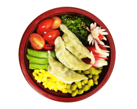 Poké bowl au gyoza